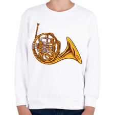 PRINTFASHION Francia kürt - Gyerek pulóver - Fehér gyerek pulóver, kardigán