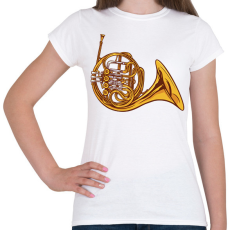 PRINTFASHION Francia kürt - Női póló - Fehér