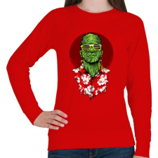 PRINTFASHION Frank nyaral - Női pulóver - Piros női pulóver, kardigán