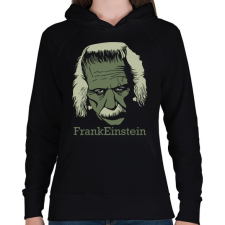PRINTFASHION FrankEinstein - Női kapucnis pulóver - Fekete női pulóver, kardigán