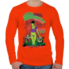 PRINTFASHION Frankenstein menyasszonya - Férfi hosszú ujjú póló - Narancs férfi póló