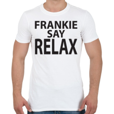 PRINTFASHION frankie-say-relax-black - Férfi póló - Fehér