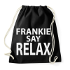 PRINTFASHION frankie-say-relax-white - Sportzsák, Tornazsák - Fekete