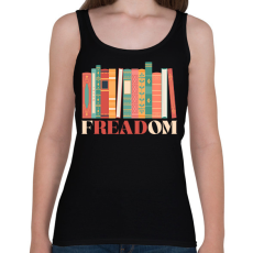 PRINTFASHION Freadom - Női atléta - Fekete