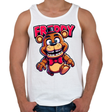 PRINTFASHION Freddy Fazbear - Férfi atléta - Fehér atléta, trikó