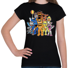PRINTFASHION Freddy - Fazbear & Friends FNAF - Női póló - Fekete női póló