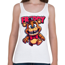 PRINTFASHION Freddy Fazbear - Női atléta - Fehér női trikó