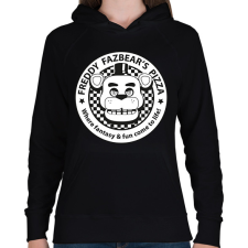 PRINTFASHION Freddy Fazbear's Pizza - Női kapucnis pulóver - Fekete női pulóver, kardigán
