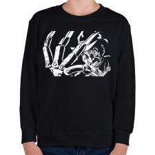 PRINTFASHION Freddy Krueger 2 - Gyerek pulóver - Fekete gyerek pulóver, kardigán