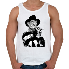 PRINTFASHION Freddy_Krueger - Férfi atléta - Fehér atléta, trikó