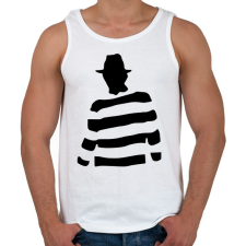 PRINTFASHION Freddy_Krueger_ - Férfi atléta - Fehér atléta, trikó