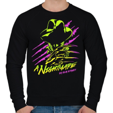 PRINTFASHION Freddy Krueger - Férfi pulóver - Fekete férfi pulóver, kardigán