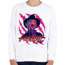 PRINTFASHION Freddy Krueger - Gyerek pulóver - Fehér gyerek pulóver, kardigán