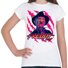PRINTFASHION Freddy Krueger - Női póló - Fehér női póló