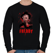 PRINTFASHION freddy poster style - Férfi pulóver - Fekete férfi pulóver, kardigán