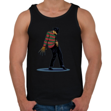 PRINTFASHION Freddy tánc - Férfi atléta - Fekete atléta, trikó