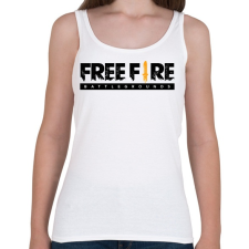PRINTFASHION Free Fire - Női atléta - Fehér női trikó