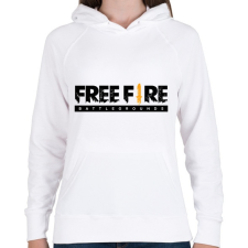 PRINTFASHION Free Fire - Női kapucnis pulóver - Fehér női pulóver, kardigán
