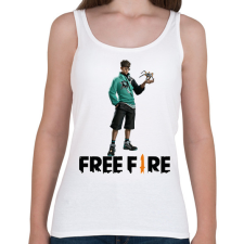 PRINTFASHION Free fire ryden - Női atléta - Fehér női trikó
