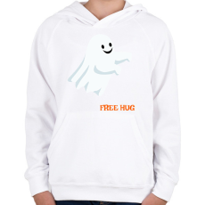 PRINTFASHION Free hug... - Gyerek kapucnis pulóver - Fehér