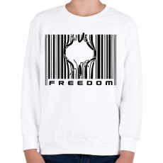 PRINTFASHION Freedom - Gyerek pulóver - Fehér