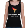 PRINTFASHION #freedoom - Női atléta - Fekete