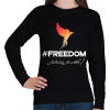 PRINTFASHION #freedoom - Női pulóver - Fekete