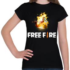 PRINTFASHION freefire1 - Női póló - Fekete