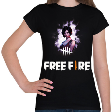 PRINTFASHION freefire2 - Női póló - Fekete