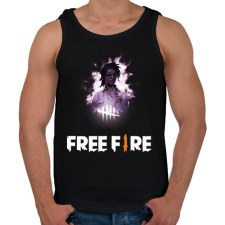 PRINTFASHION freefire3 - Férfi atléta - Fekete atléta, trikó