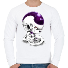 PRINTFASHION Freeza - Férfi pulóver - Fehér férfi pulóver, kardigán