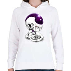 PRINTFASHION Freeza - Női kapucnis pulóver - Fehér