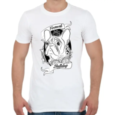 PRINTFASHION french bulldog - Férfi póló - Fehér