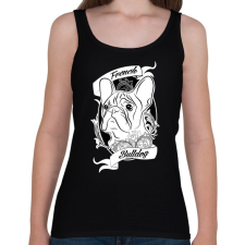PRINTFASHION french bulldog - Női atléta - Fekete női trikó