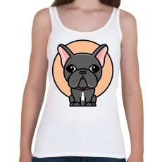 PRINTFASHION Frenchie - Női atléta - Fehér