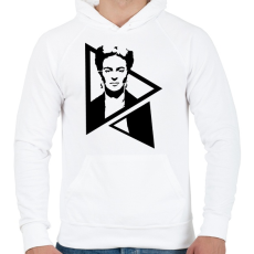 PRINTFASHION Frida Kahlo - Férfi kapucnis pulóver - Fehér