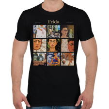 PRINTFASHION Frida - részletek - Férfi póló - Fekete férfi póló