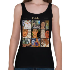 PRINTFASHION Frida - részletek - Női atléta - Fekete női trikó