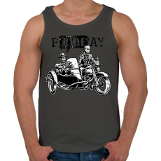 PRINTFASHION fRIDEay - Férfi atléta - Sötétszürke
