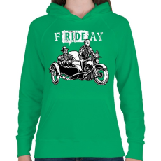 PRINTFASHION fRIDEay  - Női kapucnis pulóver - Zöld