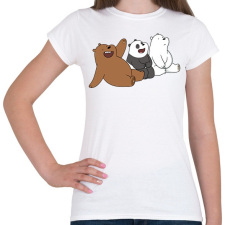 PRINTFASHION Friend Bears 2 - Női póló - Fehér női póló