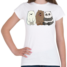 PRINTFASHION Friend Bears - Női póló - Fehér női póló