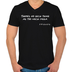 PRINTFASHION Friends 06 - Férfi V-nyakú póló - Fekete