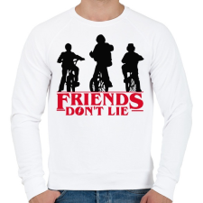 PRINTFASHION Friends Don't Lie! - Férfi pulóver - Fehér férfi pulóver, kardigán