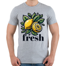 PRINTFASHION Friss citrom - Férfi póló - Sport szürke férfi póló