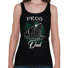 PRINTFASHION Frog Dad - Női atléta - Fekete női trikó