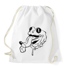 PRINTFASHION Frog with drug - Sportzsák, Tornazsák - Fehér tornazsák
