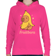 PRINTFASHION Fruitbara - Női kapucnis pulóver - Fukszia női pulóver, kardigán