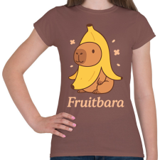 PRINTFASHION Fruitbara - Női póló - Mogyoróbarna női póló
