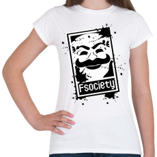 PRINTFASHION Fsociety2 - Női póló - Fehér